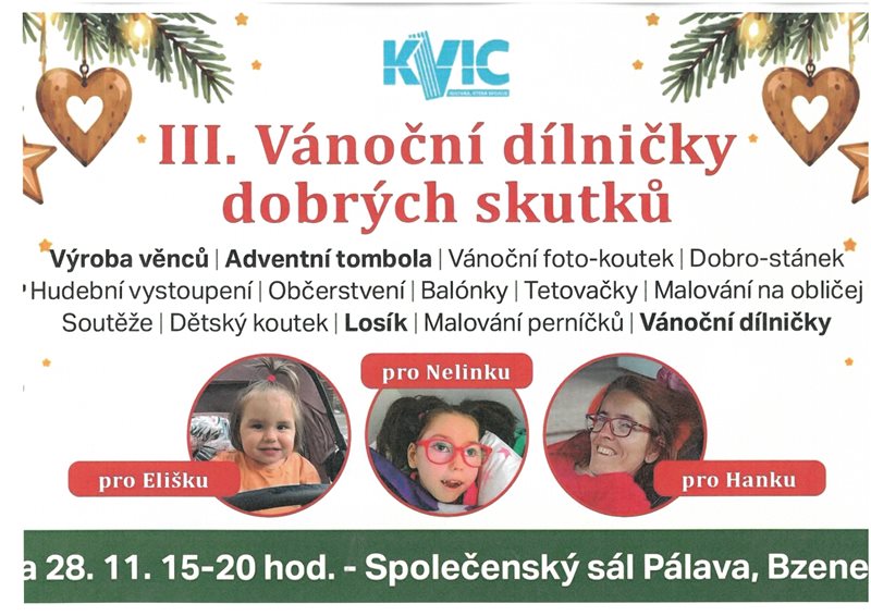 3. Vánoční dílničky dobrých skutků